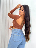 Cropped Poliamida Costas