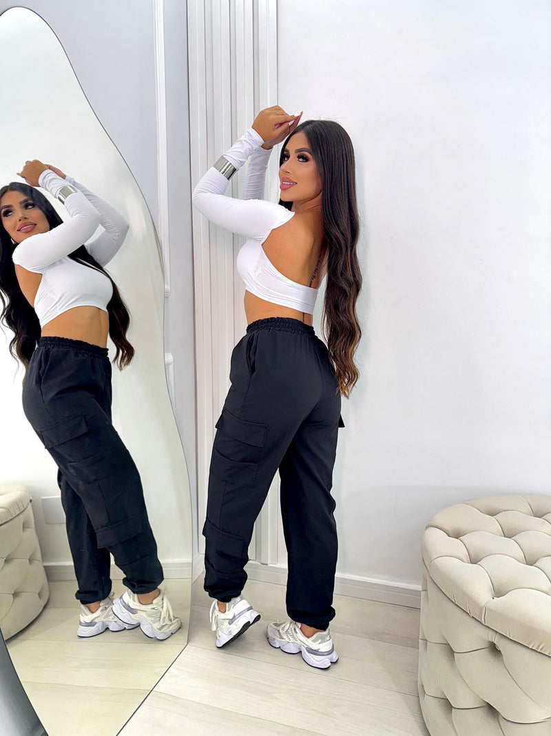 Cropped Poliamida Costas