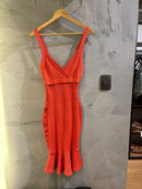 Vestido modal acetinado