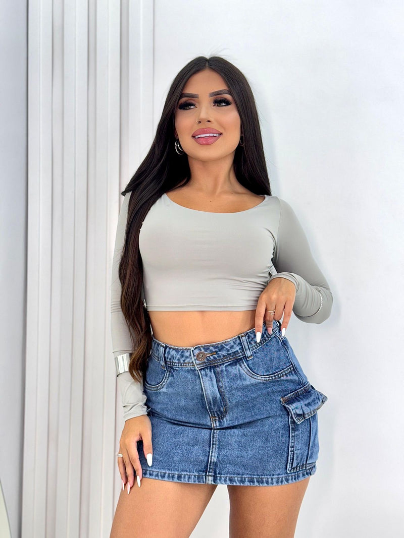 Cropped Poliamida