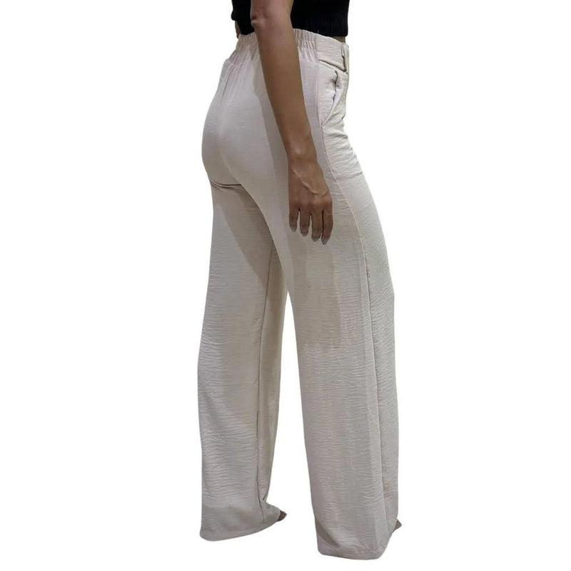 Calça Pantalona Com Cinto