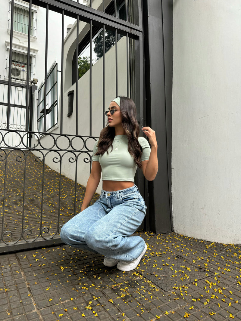 Cropped Poliamida Faixa