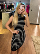 Vestido Modal Listrado