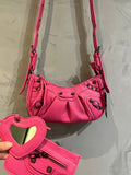 Bolsa feminina pink baguette balenciaga 