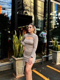 Vestido Sasha Canelado Premium