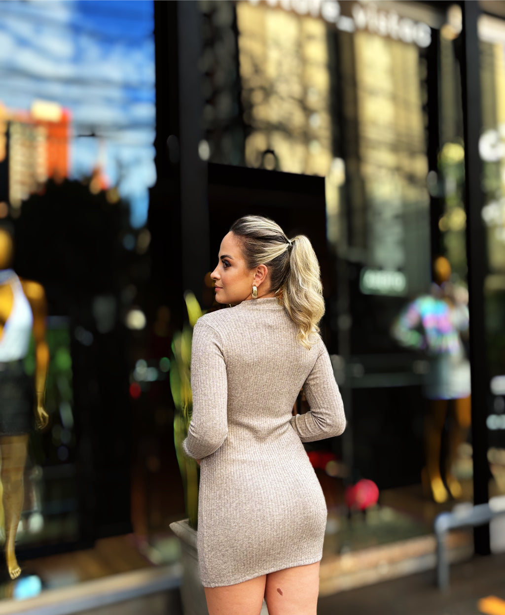 Vestido Sasha Canelado Premium